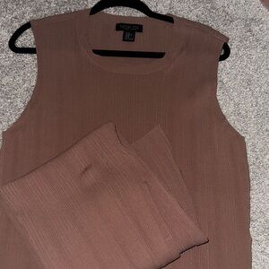 Rachel Zoe Ribbed Knit Top in Beige